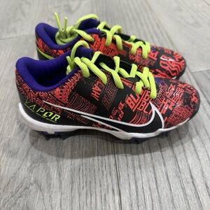 Nike Vapor Edge Shark OBJ GS Snake Print CI4754-003 Kids Cleats Youth Size 12C